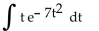 Find the integral. -  A)    B)    C)    D)   
