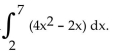 Provide an appropriate response. -Given that   find the definite integral   A)    B)  - 6 C)    D)   