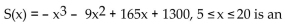 Solve the problem. -With x representing the water temperature in degrees Celsius,   approximation to the number of salmon swimming upstream to spawn. Find the temperature that produces the maximum number of salmon. A)  6°C B)  20°C C)  19°C D)  5°C