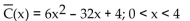 <strong>Solve the problem. The cost of manufacturing x electric woks in one day is given by C(x) = 2x3 -16x2 + 4x. Find the average cost per electric wok and the interval where the average cost per electric wok is decreasing.</strong> A) B) C) D)