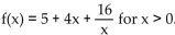 Provide an appropriate response. -Find the absolute minimum value of   . A)  min f(x)  = f(2)  = 21 B)  min f(x)  = f(1)  = 25 C)  min f(x)  = f(2)  = 13 D)  min f(x)  = f(0)  = 5