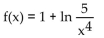 Use appropriate properties of logarithms to rewrite f(x) , and then find   -  A)    B)    C)    D)   