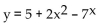 Find   for the indicated function y. -  A)  4x - 7 ln 7 B)    C)    D)   