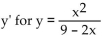 Differentiate. -Find   A)    B)    C)    D)   