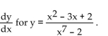 Differentiate. -Find   A)    B)    C)    D)   
