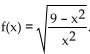 Provide an appropriate response. -Consider the function:   . Choose the answer choice that includes all of the pair(s)  of functions from the list so that f(x)  can be written as a composition: f(x)  = g(h(x) ) . A)    B)    C)    D)  Both A and B