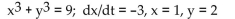 Provide an appropriate response. -Evaluate dy/dt for the function at the point.   A)    B)    C)    D)   
