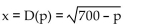 Find the elasticity of the demand function as a function of p. -  A)    B)    C)    D)   