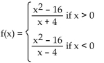 Find the limit, if it exists. -Let     A)  -4 B)  0 C)  4 D)  Does not exist
