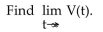 Solve the problem. -Suppose that the value V of a certain product decreases, or depreciates, with time t, in months, where     A)  16 B)  23 C)  7 D)  19