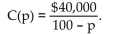 Solve the problem. -Suppose that the cost C of removing p% of the pollutants from a chemical dumping site is given by   Can a company afford to remove 100% of the pollutants? Explain. A)  Yes, the cost of removing p% of the pollutants is $400, which is certainly affordable. B)  No, the cost of removing p% of the pollutants is $400, which is a prohibitive amount of money. C)  Yes, the cost of removing p% of the pollutants is $40,000, which is certainly affordable. D)  No, the cost of removing p% of the pollutants increases without bound as p approaches 100.