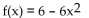 Use the definition   to find the derivative at x. -  A)    B)  6 - 12x C)  -12x D)  6 - 6x