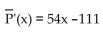 Provide an appropriate response. -The total profit from selling x units of doorknobs is P(x)  =(6x - 7) (9x - 8) . Find the marginal average profit function. A)    B)    C)    D)   