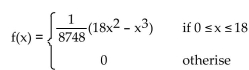 Solve the problem. -The life expectancy (in minutes) of a certain microscopic organism is a continuous random variable with probability density function given by the following function. Round to two decimal places.   (A) What is the probability that an organism lives for at least 10 minutes? (B) What is the probability that an organism lives for at most 8 minutes?