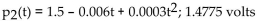 <strong>Solve the problem. Over a portion of a battery's charge, the voltage delivered drops as the battery is discharged, according to the following equation: where t is the time in hours that the battery is being discharged. Use the second-degree Taylor polynomial for V(t) to Find the average voltage over the first 5 hours.</strong> A) B) C) D)