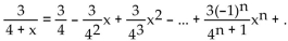 Find the interval of convergence of the given Taylor series representation. -  .. A)  -4 < x < 4 B)  -3 < x < 3 C)    D)  -1 < x < 1