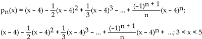 <strong>Find the nth-degree Taylor polynomial at the indicated value of a for f, find the Taylor series at a for f and determine the values of x for which f(x) = ln (5 - x); a = 4</strong> A) B) C) D)