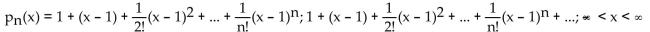<strong>Find the nth-degree Taylor polynomial at the indicated value of a for f, find the Taylor series at a for f and determine the values of x for which f(x) = </strong> A) B) C) D)