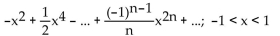 <strong>Find the Taylor series at 0. State the interval of convergence for the series. ln (1 - x) + ln (1 + x)</strong> A) B) C) D)