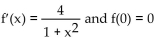 <strong>Find the Taylor series at 0. State the interval of convergence for the series. f(x) satisfies </strong> A) B) C) D)
