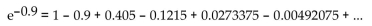 <strong>Solve the problem. Evaluating the Taylor series at 0 for produces the following series. Use three terms in this series to approximate and then estimate the error in this approximation.</strong> A) B) C) D)