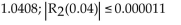<strong>Solve the problem. Use the second-degree Taylor polynomial at 0 for to approximate e0.04. Use Taylor's formula for the remainder to estimate the error in the approximation.</strong> A) B) C) D)