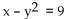Provide an appropriate response. -  A)    B)  Not a function; for example, when x = 10, y = ±1