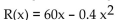 Solve the problem. -In economics, functions that involve revenue, cost and profit are used. Suppose R(x)  and C(x)  denote the total revenue and the total cost, respectively, of producing a new high-tech widget. The difference P(x)  = R(x)  - C(x)  Represents the total profit for producing x widgets. Given   and C(x)  = 3x + 13, find P(100) . A)  313 B)  2000 C)  55687 D)  1687