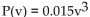 Solve the problem. -Under certain conditions, the power P, in watts per hour, generated by a windmill with winds blowing v miles per hour is given by   . Find the power generated by 18-mph winds. A)  0.00006075 watts per hour B)  58.32 watts per hour C)  87.48 watts per hour D)  4.86 watts per hour