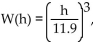 Solve the problem. -Assume that a person's critical weight W, defined as the weight above which the risk of death rises dramatically, is given by   , where W is in pounds and h is the person's height in inches. Find the tcritical weight for a person who is 6 ft 11 in. tall. Round to the nearest tenth. A)  377.4 lb B)  221.5 lb C)  212.4 lb D)  339.3 lb