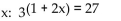 Solve the equation. -Solve for   A)  9 B)  1 C)  3 D)  -1
