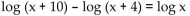 Use the properties of logarithms to solve. -  A)  -5 B)  2, - 5 C)  6 D)  2