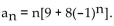 Provide an appropriate response. -Write the first four terms of the sequence  