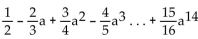 Provide an appropriate response. -Write the following sum using summation notation:  