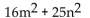 Provide an appropriate response. -Which polynomial can be factored using integer coefficients? Find its factored form. I)   II)   III)  