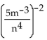 Provide an appropriate response. -Simplify and express using positive exponents:  