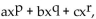 Provide an appropriate response. -Write   in the form a   where a, b, and c are real numbers and p, q and r are integers.