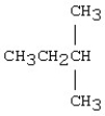 The condensed structural formula for the molecule below is   A)  CH<sub>3</sub>CH<sub>2</sub>C(CH<sub>3</sub>) <sub>2</sub>CH<sub>3</sub>. B)  CH<sub>3</sub>CH<sub>2</sub>CH(CH<sub>3</sub>) <sub>2</sub>. C)  CH<sub>3</sub>CH<sub>2</sub>CH<sub>2</sub>CH<sub>2</sub>CH<sub>2</sub>CH<sub>3</sub>. D)  none of the above