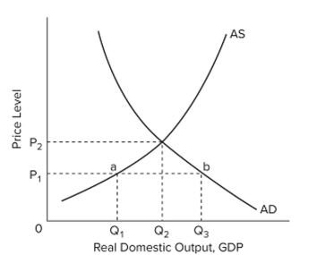   The accompanying graph depicts an economy in the A)  immediate short run. B)  short run. C)  immediate long run. D)  long run.