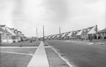 Levittown   -Communities like Levittown exemplified A)  homogeneous mass culture. B)  liberalization of racial policies. C)  the embrace of immigrants. D)  the shift away from consumer spending.