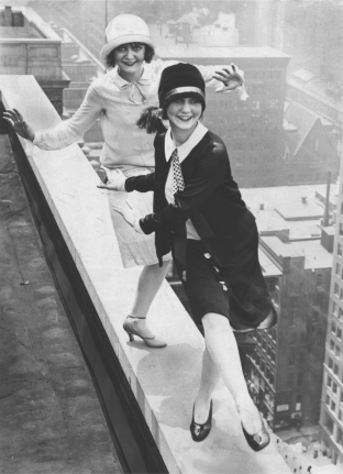 Flappers (1926)     -The image best depicts conflicts over which of the following that emerged in the 1920s? A)  immigration B)  gender roles C)  religion D)  science