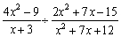 Perform the division and simplify.