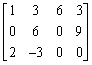 Write the system of equations for which the given matrix is the augmented matrix.