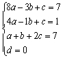 Write the system of equations in matrix form.
