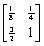 Find the determinant of the matrix , if it exists.