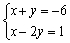 Solve the system.