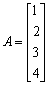 Find the dimension of matrix A.