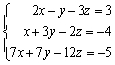 <strong>Use Cramer's Rule to solve the system. </strong> A) B) C) D) E)no solution