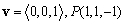If the vector v has initial point P, what is its terminal point?