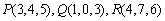 Find a vector that is perpendicular to the plane passing through the three given points.